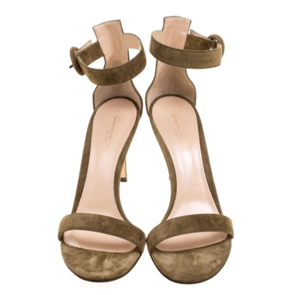Gianvito Rossi Portofino Suede Sandal- Size 40